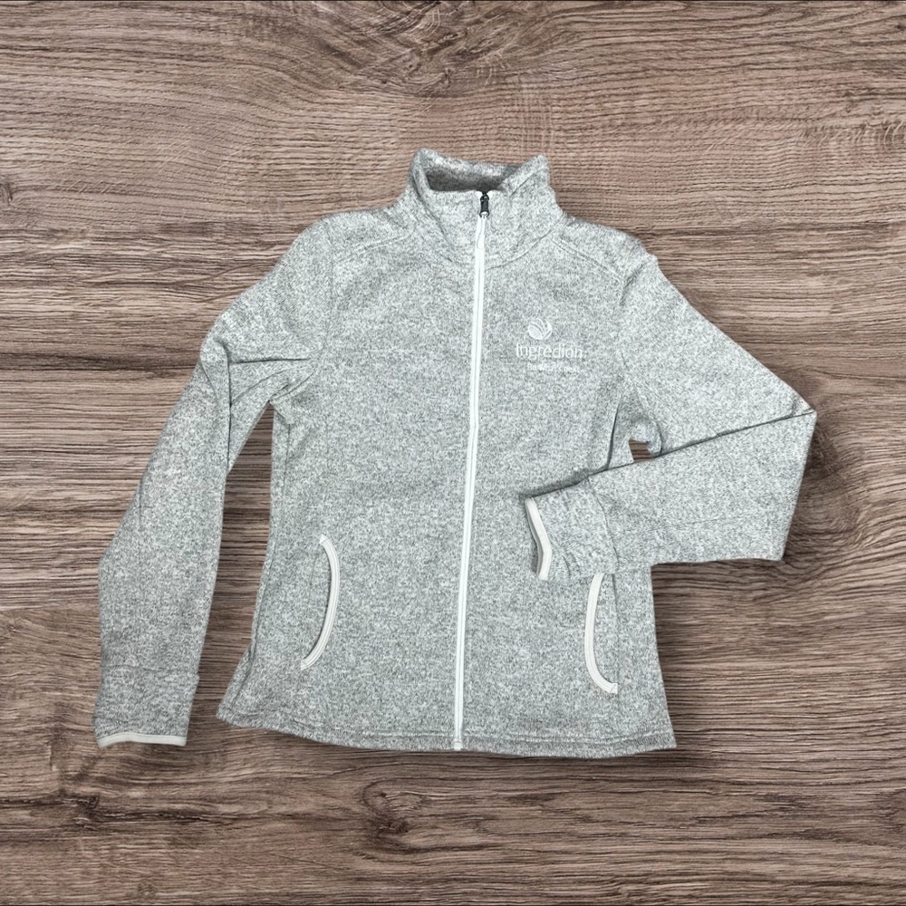 Charles River Apparel Heatherered Fleece Jacket Full Zip Womens Small